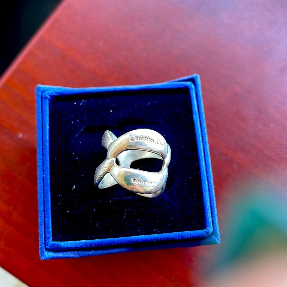 Sterling silver Christian Dior ring from Paris Boutique
